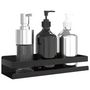 Voir la diapositive 3 : VIDAXL Étagère de douche noir mat acier inoxydable 304 brossé