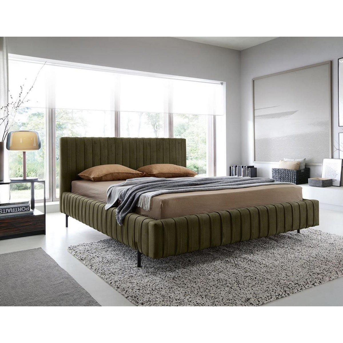 LISA DESIGN Flavio - lit coffre - 180x200 cm - sommier inclus - en simili