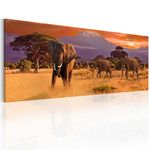 Paris Prix Tableau Imprimé  March of African Elephants. Coloris disponibles : Multicolore