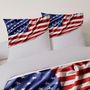 Voir la diapositive 2 : Dourev Housse de couette 240x220 US FLAG + 2 taies 100% coton