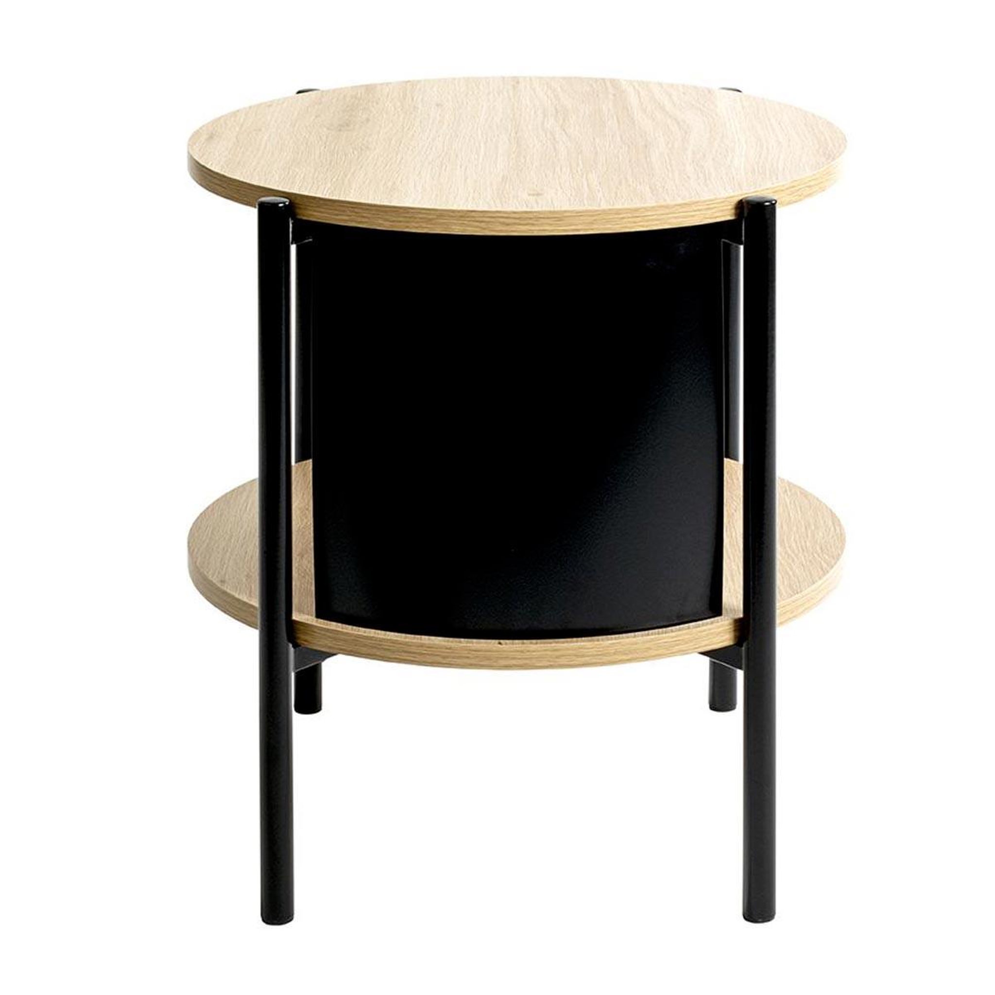 Voir la diapositive 2 : Paris Prix Table d'appoint design  morphee  51cm naturel & noir