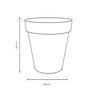 Voir la diapositive 2 : Eda Pot de fleur rond Toscane Ø 100 x H.79 cm - Vert laurier - Eda