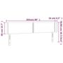 Voir la diapositive 6 : VIDAXL Tete de lit avec oreilles Cappuccino 203x16x78/88 cm Similicuir