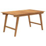 Voir la diapositive 2 : VIDAXL Table de jardin 150x90x75 cm Bois d'acacia solide