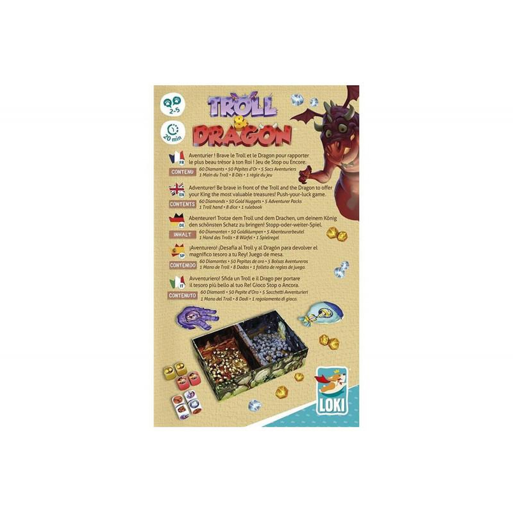 Voir la diapositive 3 : THOR Jeu de société Troll et Dragon Loki
