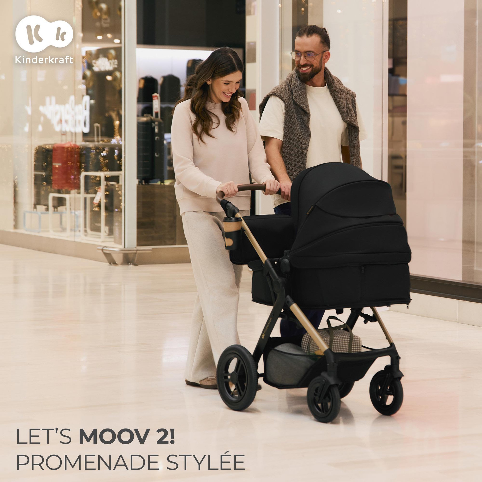 Voir la diapositive 2 : KINDERKRAFT Poussette trio moov 2 pratique et confortable