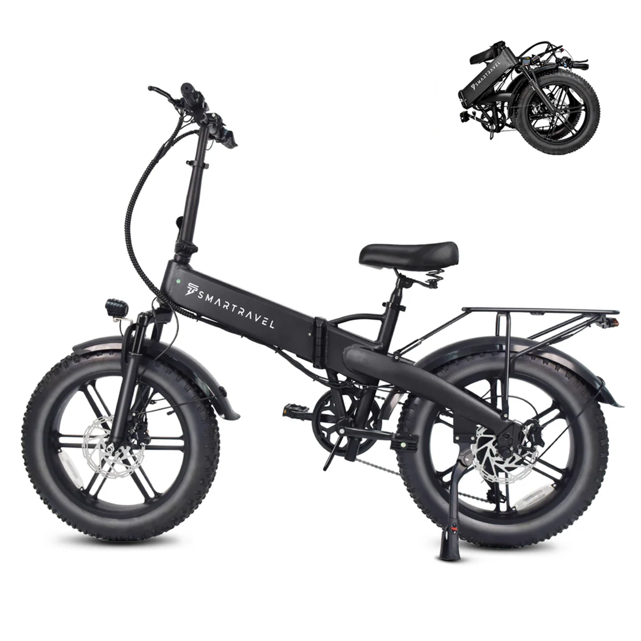 SMT Vélo électrique pliable fat tire smt m6. Coloris disponibles : Vert, Noir, Gris