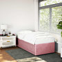 Voir la diapositive 1 : VIDAXL Cadre de lit sans matelas rose 100x200 cm velours
