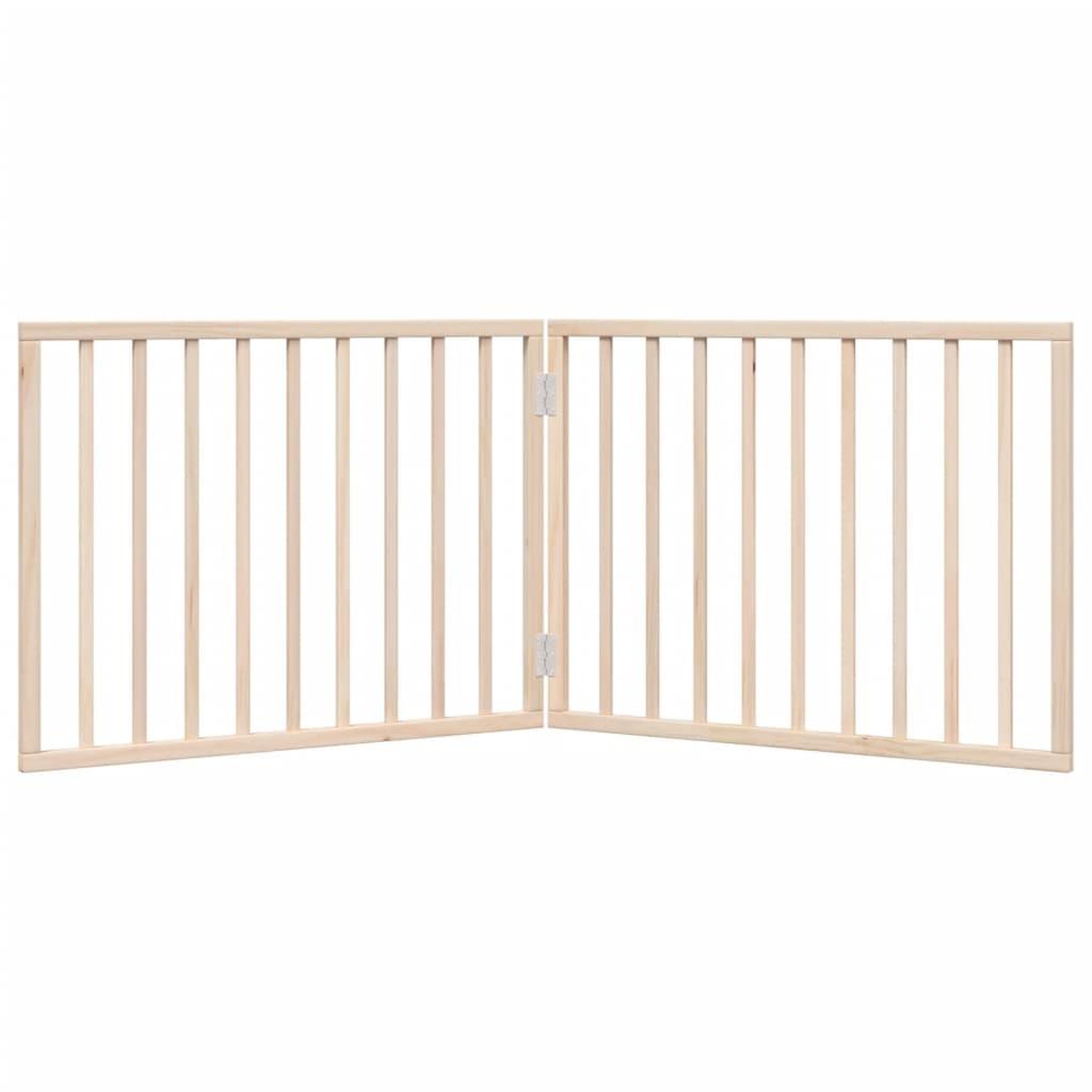 Voir la diapositive 4 : VIDAXL Barriere pour chien pliable 2 panneaux 160 cm bois de peuplier