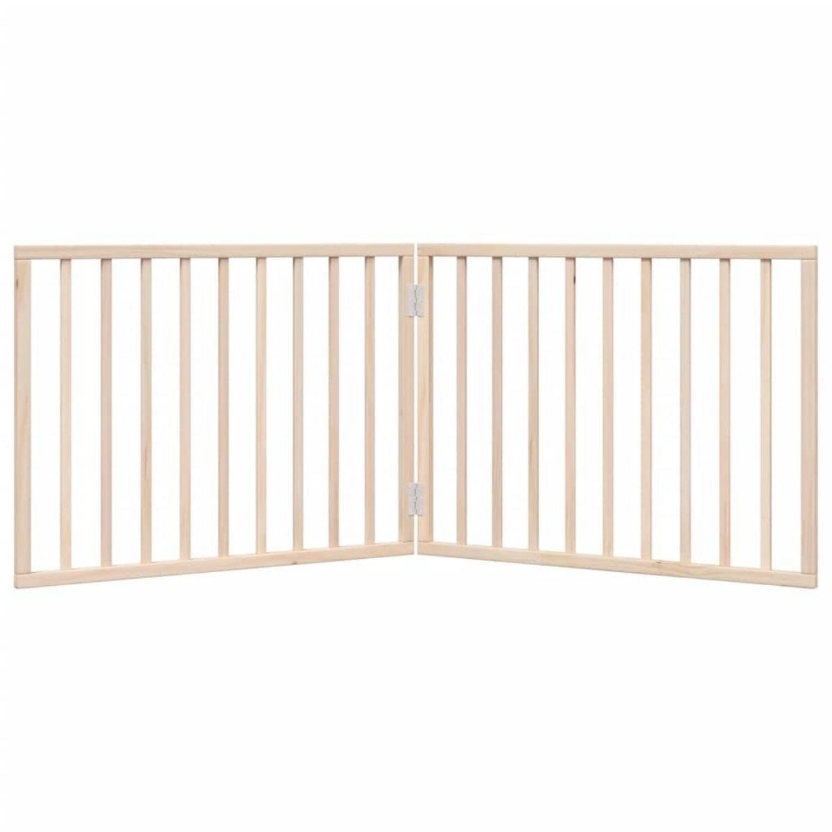 VIDAXL Barriere pour chien pliable 2 panneaux 160 cm bois de peuplier