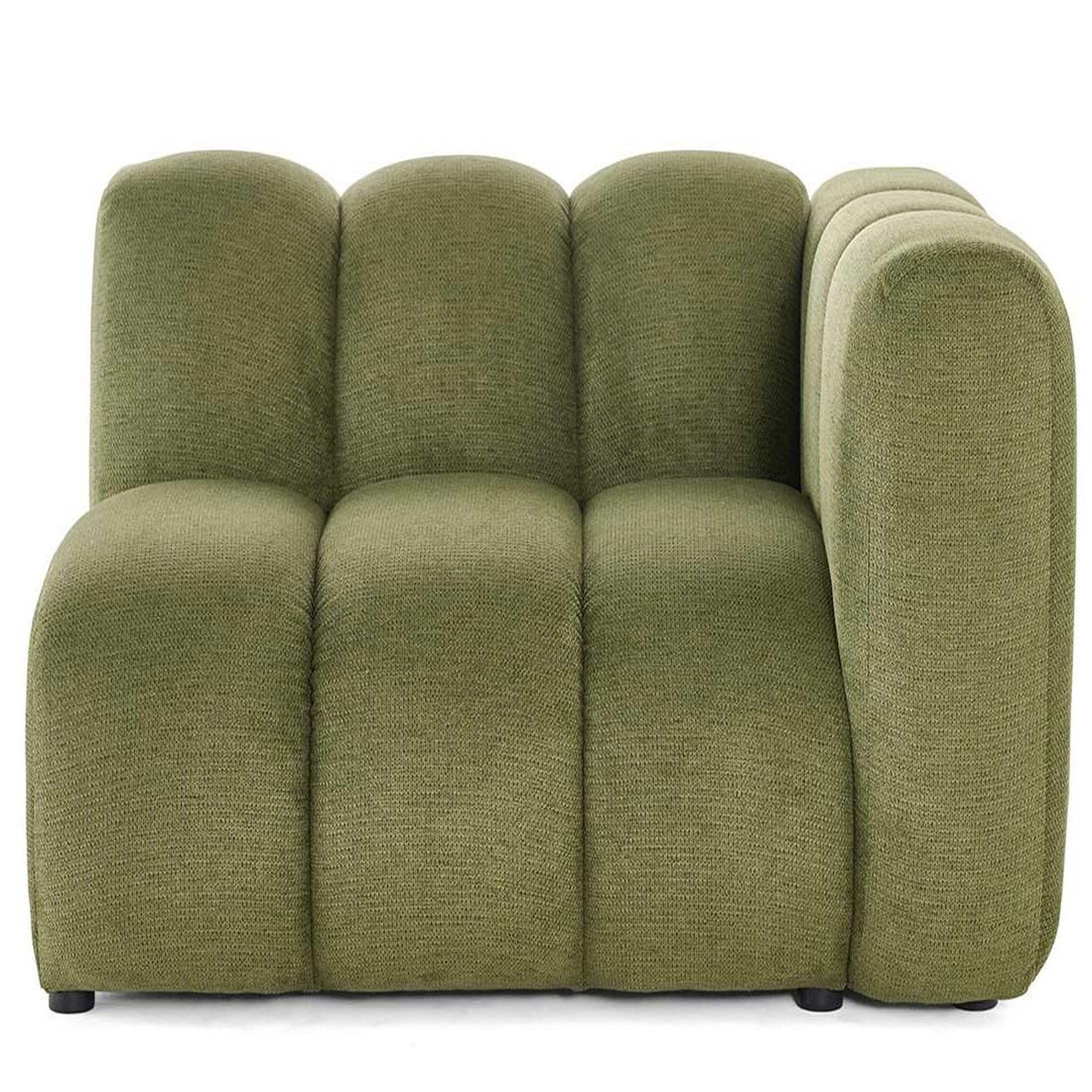 Voir la diapositive 1 : LISA DESIGN Debbie - module d'assise droit en tissu texturé