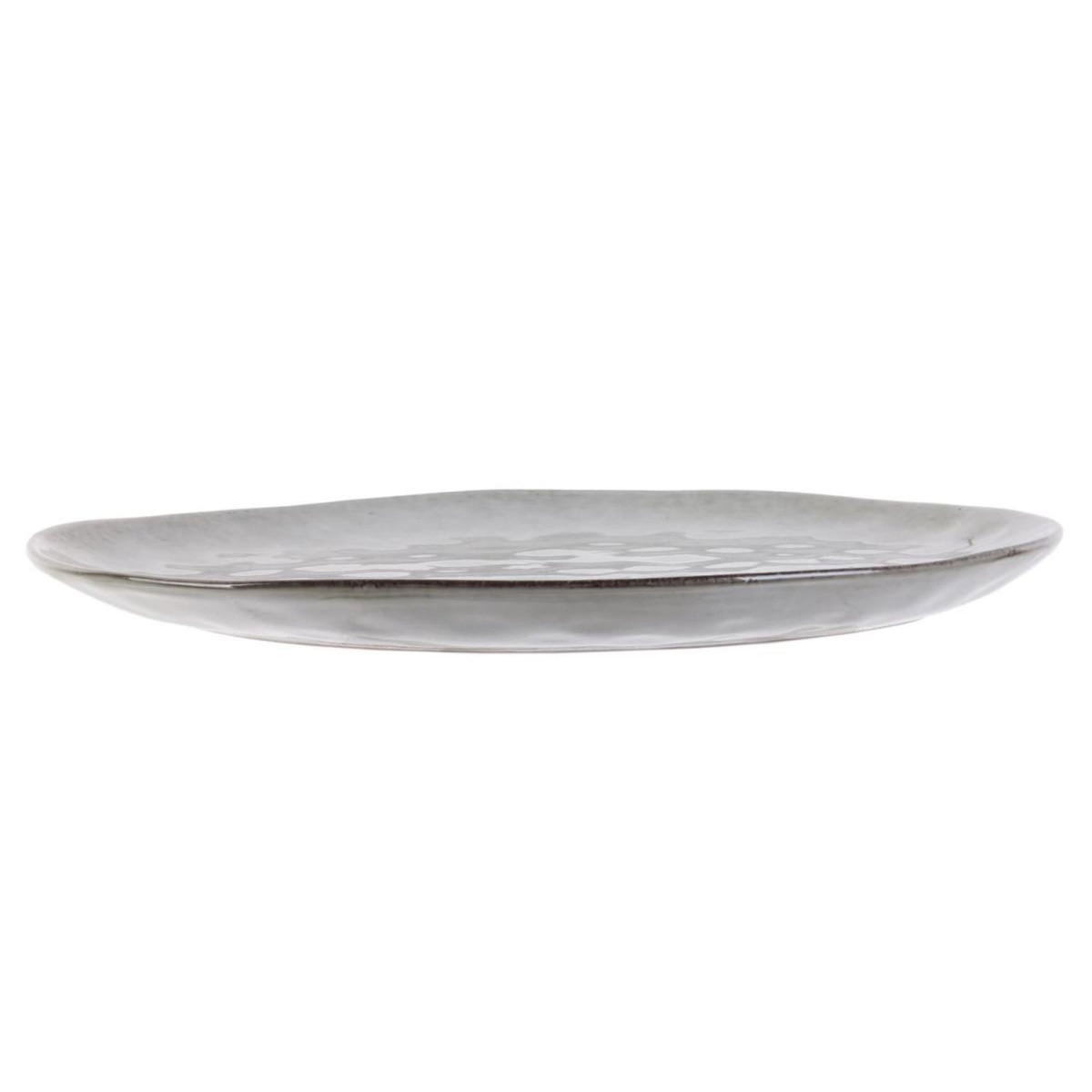Paris Prix Lot de 6 Assiettes Plates  Au Grès  27cm Gris