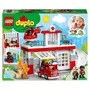 LEGO DUPLO 10970 La Caserne et l&rsquo;Hélicoptère des Pompiers, Jeu de Construction Enfants