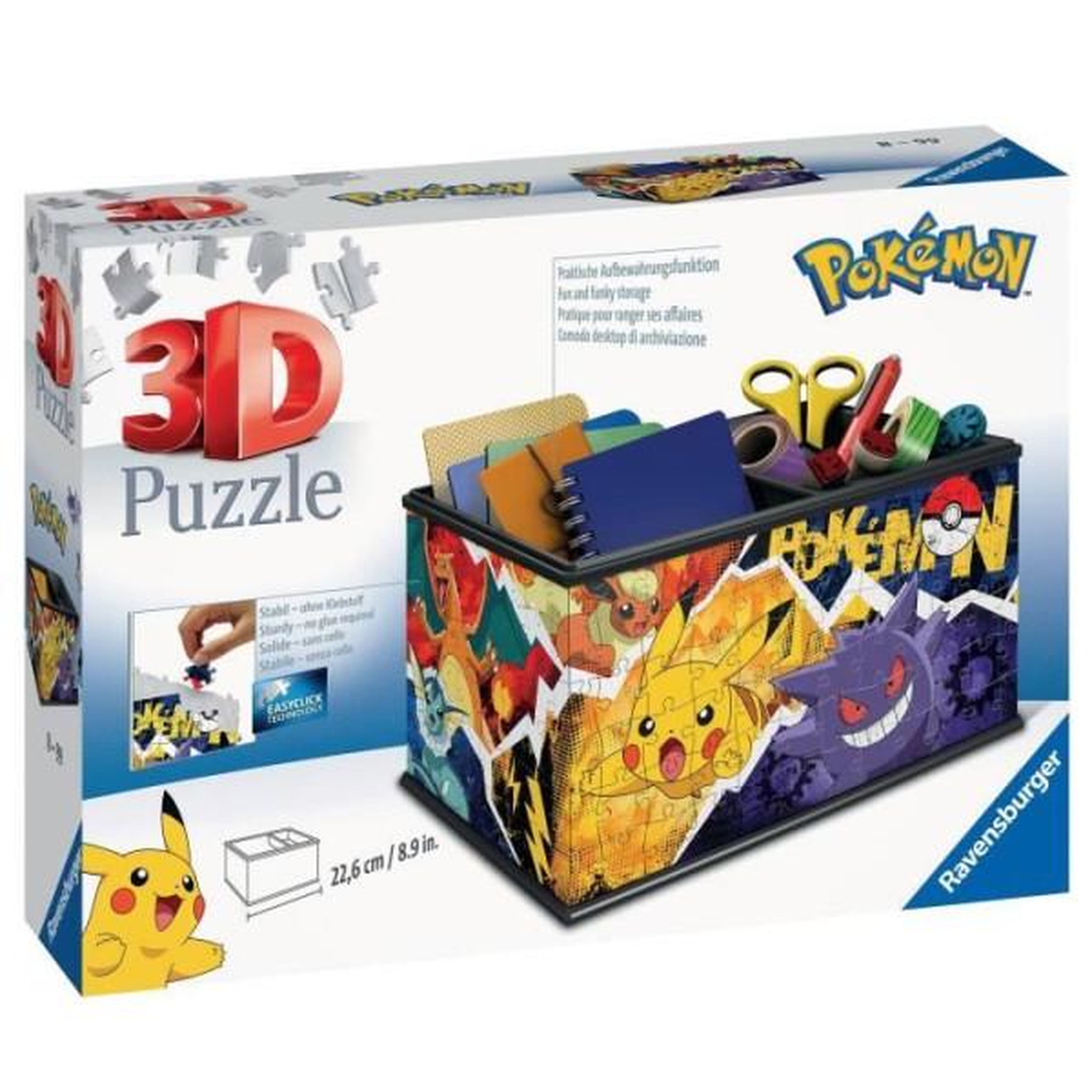 Voir la diapositive 3 : RAVENSBURGER Boite de rangement Pokémon Puzzle 3D - Ravensburger - 216 pieces - A partir de 8 ans