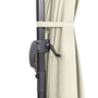 Voir la diapositive 6 : ID MARKET Parasol déporté inclinable rotatif 360 CALVI écru 3x4 M avec housse