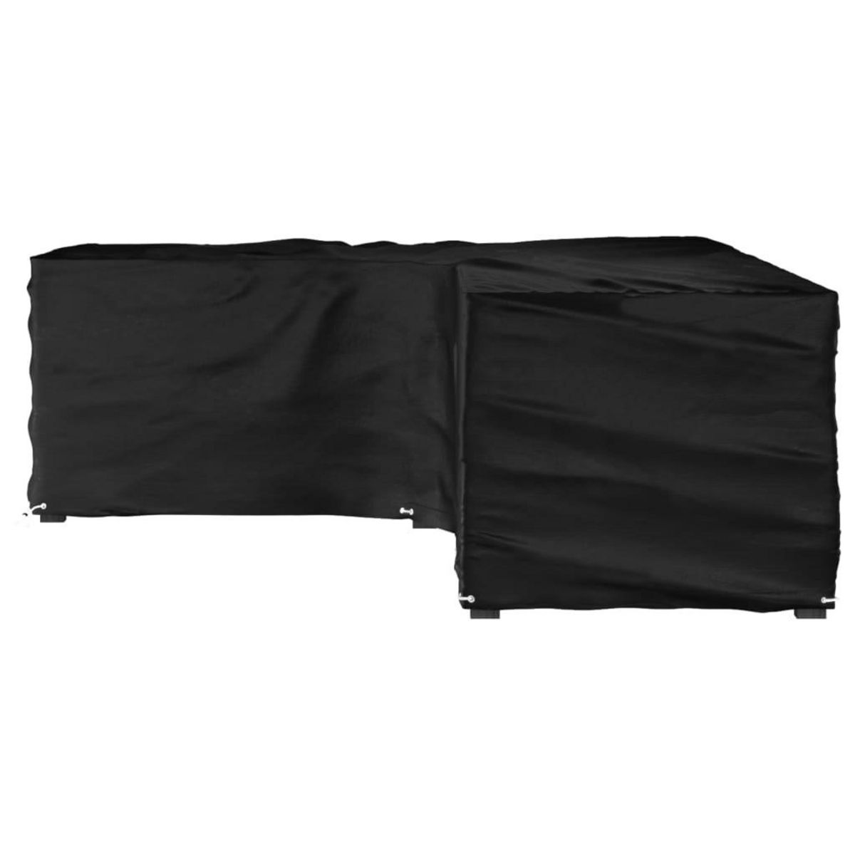 VIDAXL Housse de salon de jardin en forme de L 16 œillets 210x260x80cm