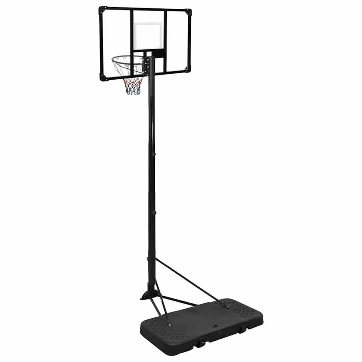 VIDAXL Support de basket-ball Transparent 256-361 cm Polycarbonate