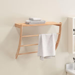VIDAXL Porte-serviette 60x25,5x49 cm Bois massif de noyer