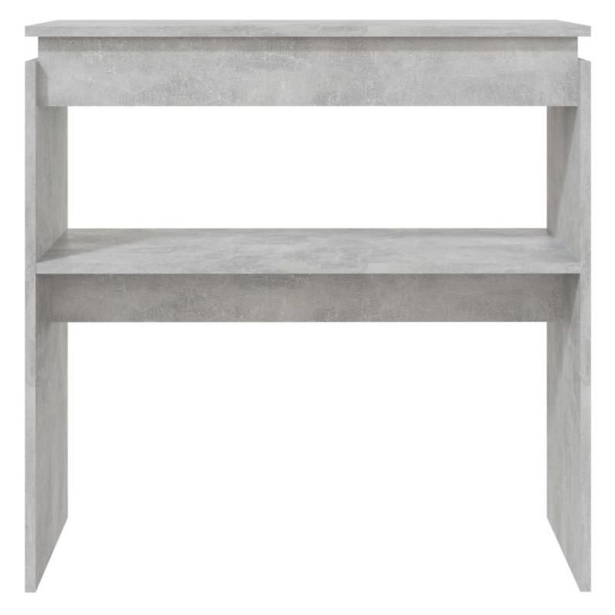 VIDAXL Table console Gris béton 80x30x80 cm Aggloméré