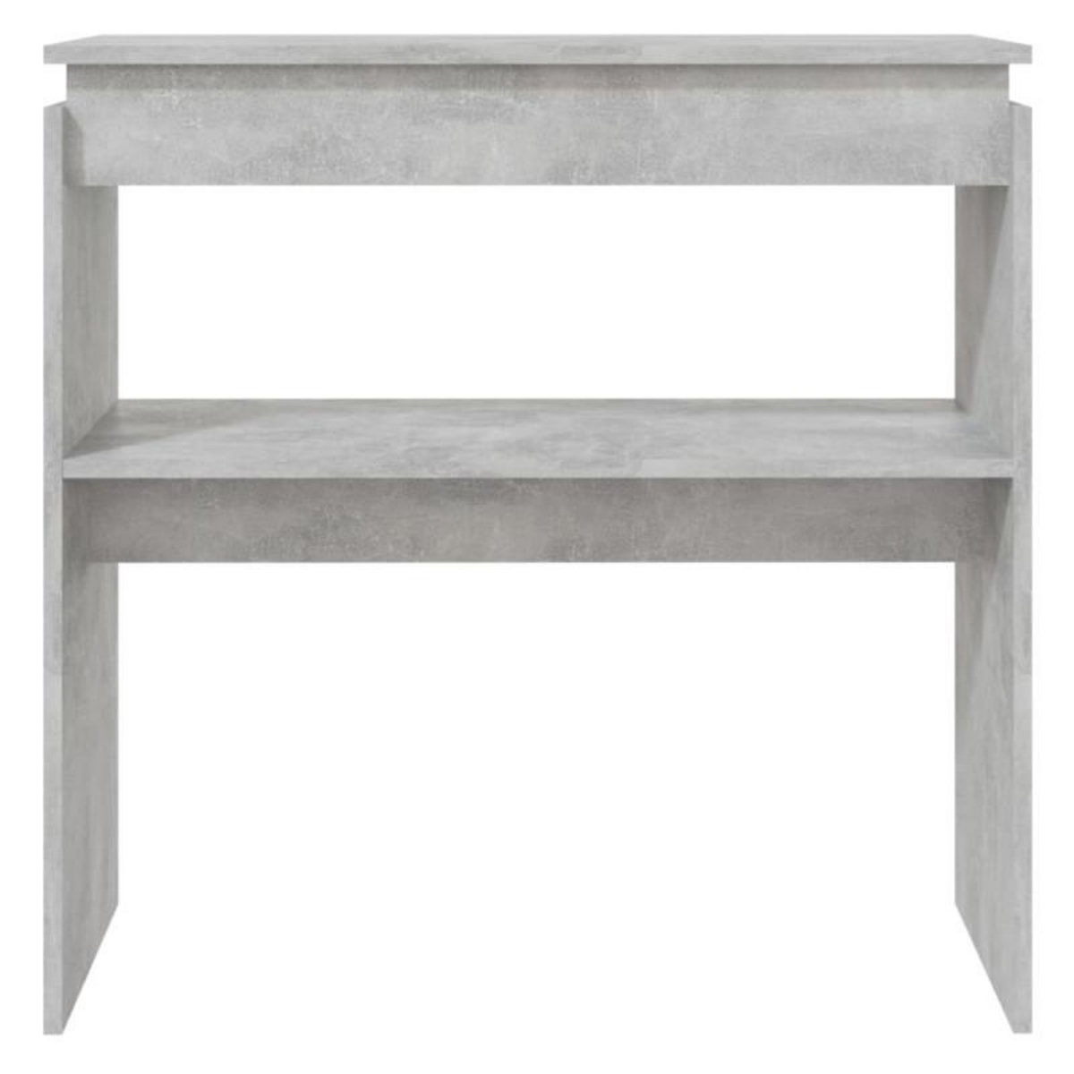 VIDAXL Table console Gris béton 80x30x80 cm Aggloméré