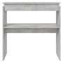 Voir la diapositive 4 : VIDAXL Table console Gris béton 80x30x80 cm Aggloméré