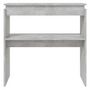 Voir la diapositive 4 : VIDAXL Table console Gris béton 80x30x80 cm Aggloméré