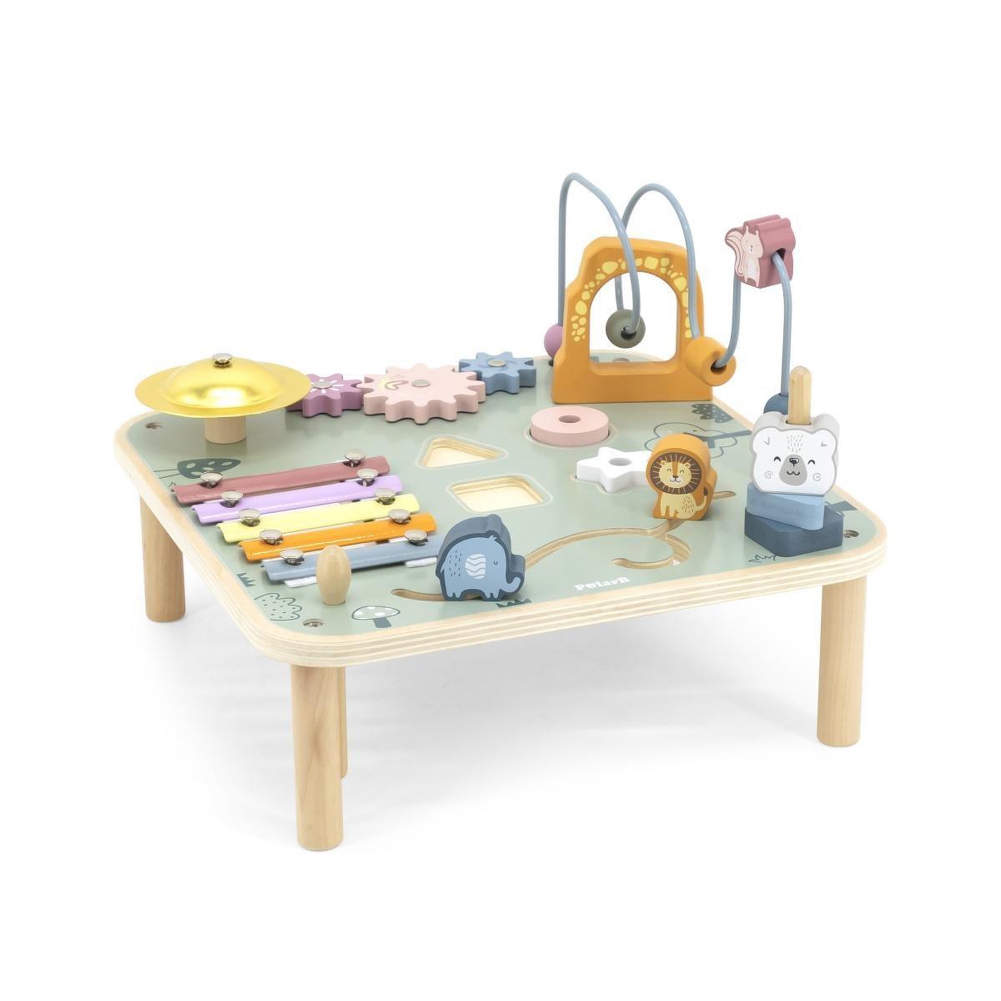 VIGA Table musicale  44083 polarb - table d'éveil en bois