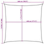 Voir la diapositive 6 : VIDAXL Voile d'ombrage 160 g/m^2 Taupe 5x5 m PEHD