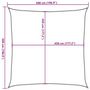 Voir la diapositive 6 : VIDAXL Voile d'ombrage 160 g/m^2 Taupe 5x5 m PEHD