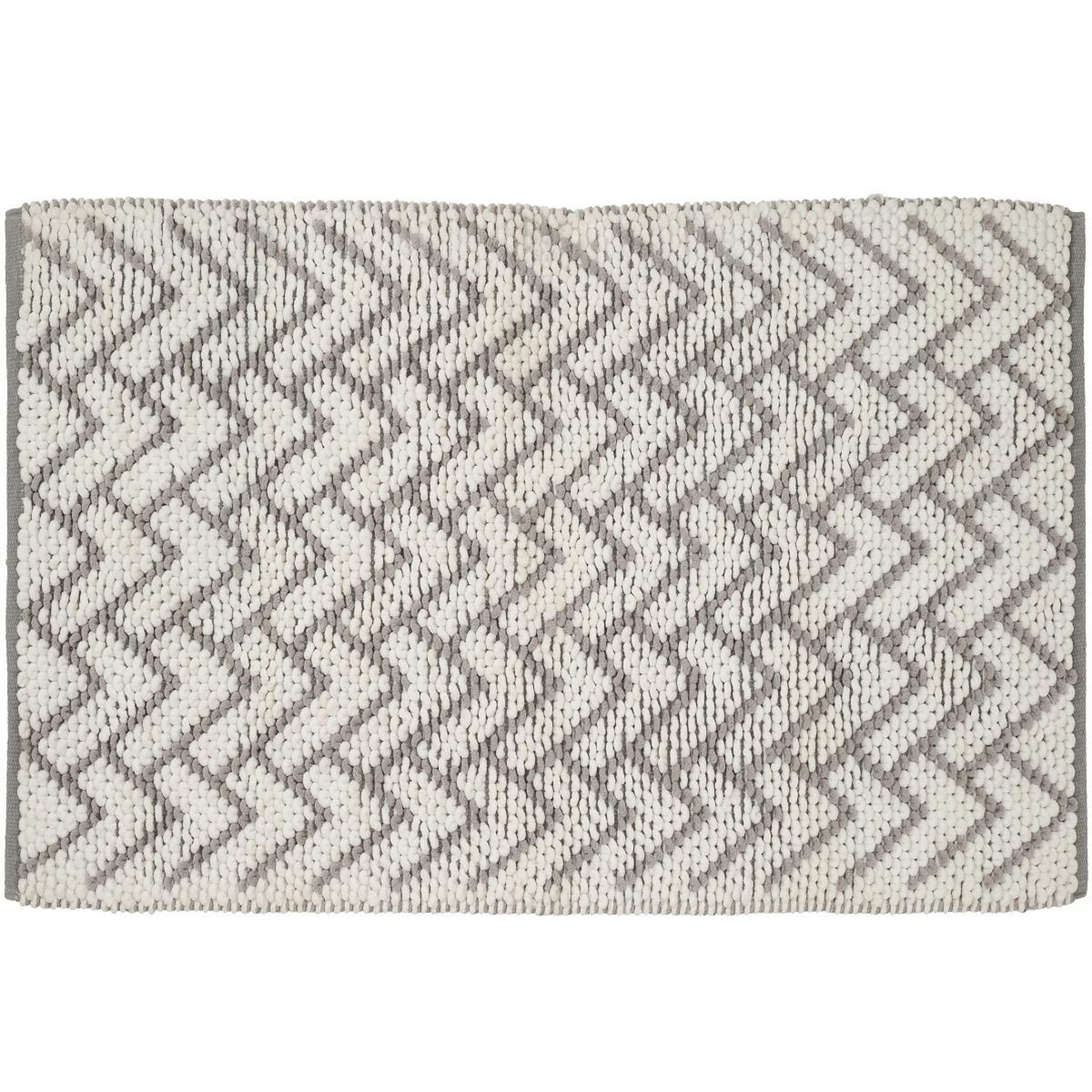 GUY LEVASSEUR Tapis de bain déco en polycoton. Coloris disponibles : Beige