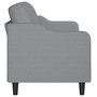 Voir la diapositive 4 : VIDAXL Canape a 3 places Gris clair 180 cm Tissu