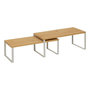 Voir la diapositive 1 : FIVE Lot de 2 Étagères Gigognes  Ordera  40cm Beige