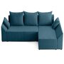 Voir la diapositive 5 : BEST MOBILIER Mike - canapé d'angle réversible - 4 places - convertible avec coffre - en velours côtelé
