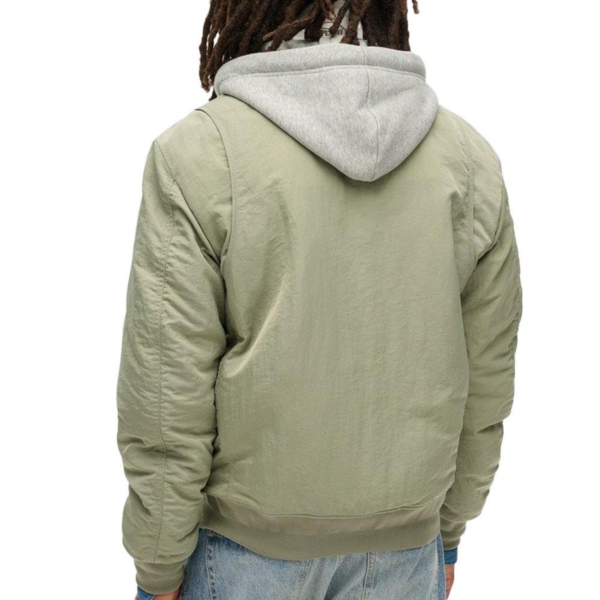 Voir la diapositive 4 : SUPERDRY Veste verte homme superdry hooded