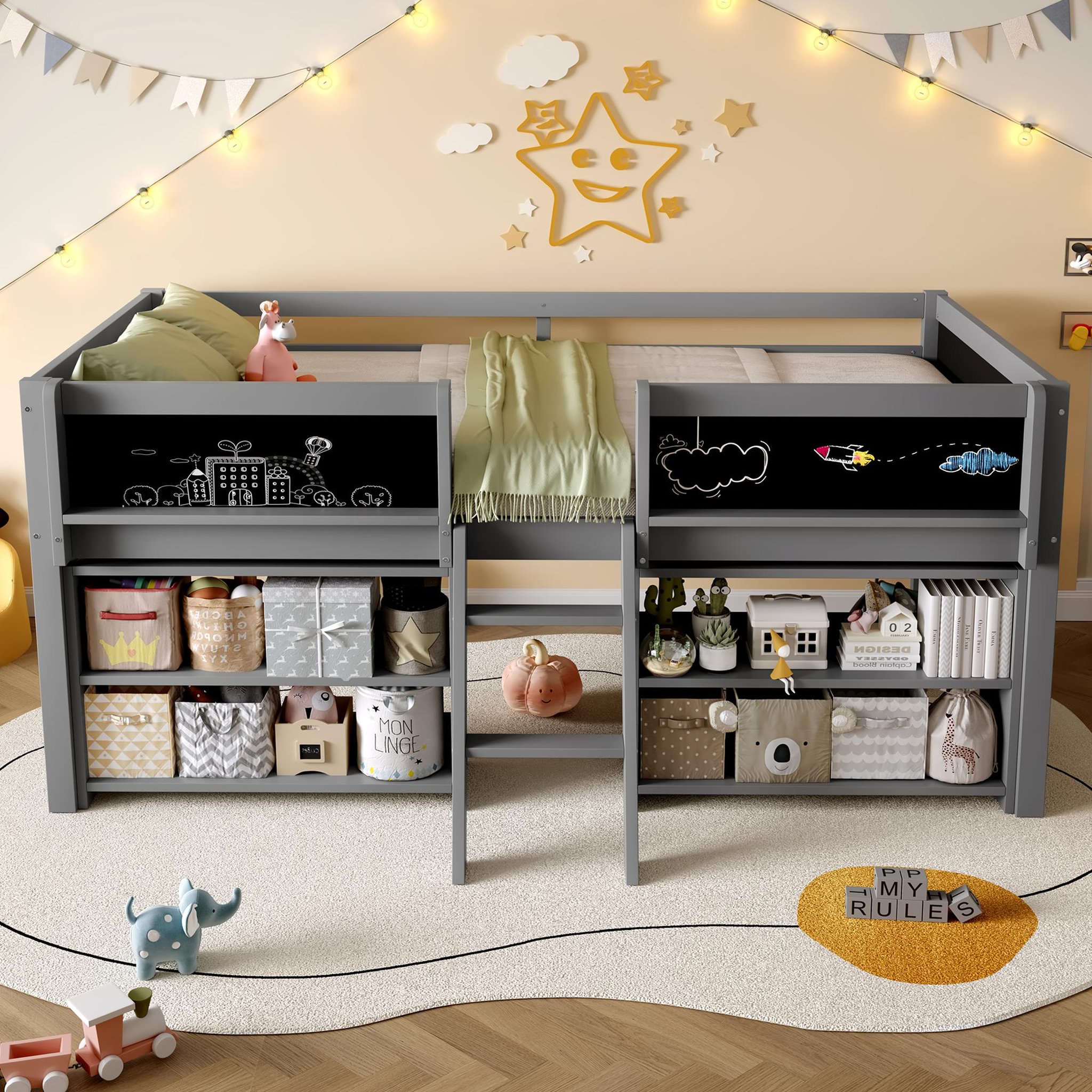 Voir la diapositive 4 : MERAX Lit mezzanine enfant