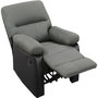 Voir la diapositive 4 : Habitat et Jardin Fauteuil relax  Lincoln  - 90 x 89 x 103 cm - Noir/Gris foncé