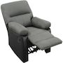Voir la diapositive 4 : Habitat et Jardin Fauteuil relax  Lincoln  - 90 x 89 x 103 cm - Noir/Gris foncé