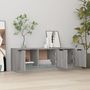 Voir la diapositive 3 : VIDAXL Meuble TV Sonoma gris 102x35x36,5 cm Bois d'ingenierie