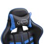 Voir la diapositive 5 : VIDAXL Chaise de jeu Bleu Similicuir