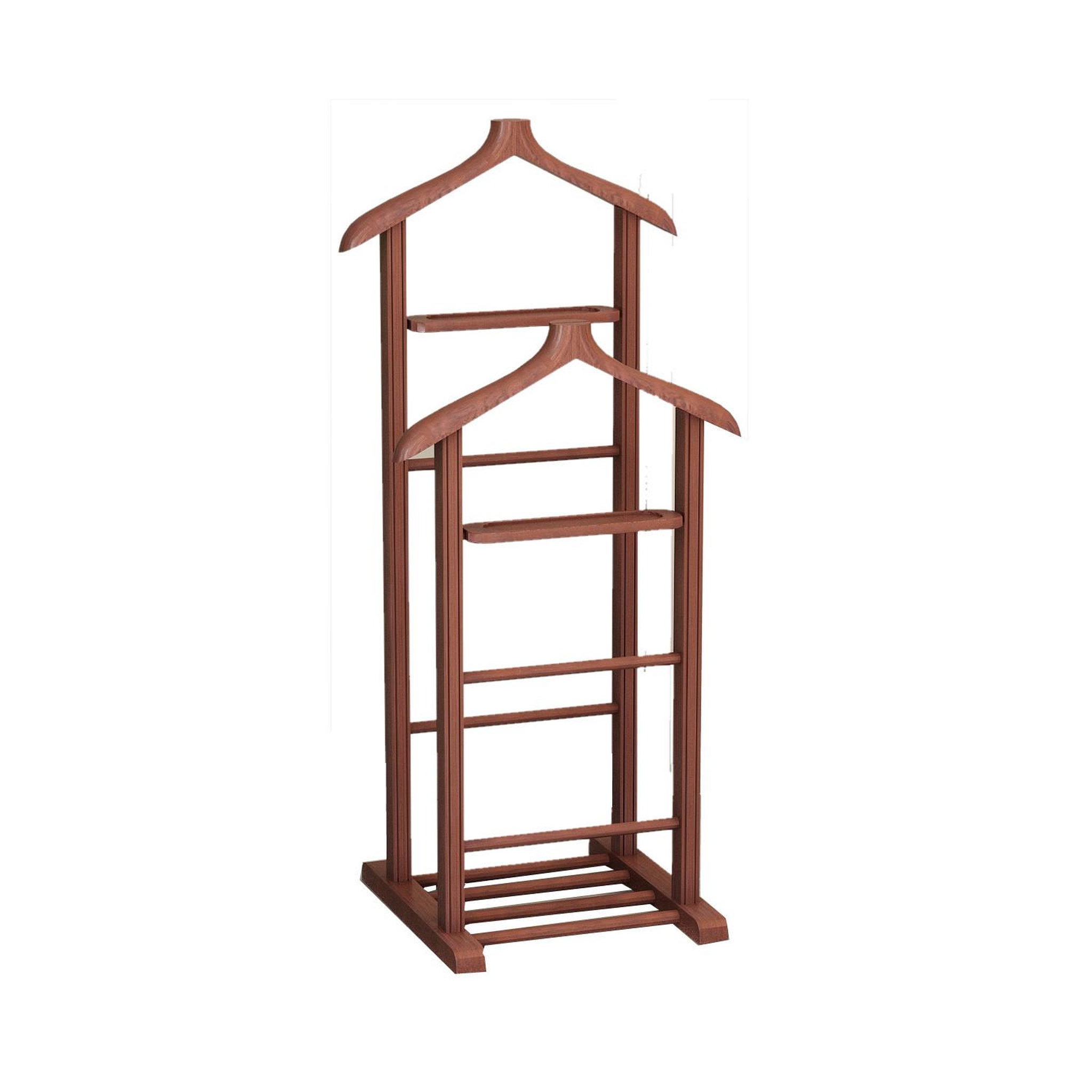 Habitat et Jardin Portant à vêtement en bois  beta  - 33 x 46 x 120 cm - marron