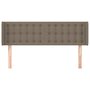 Voir la diapositive 3 : VIDAXL Tete de lit avec oreilles Taupe 147x16x78/88 cm Tissu