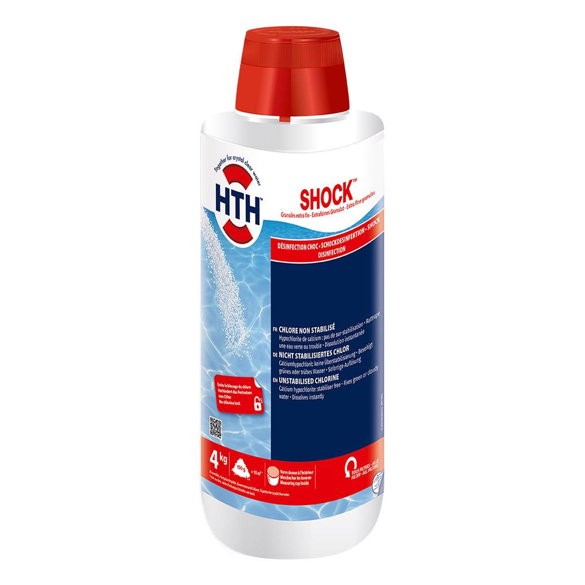 HTH Chlore choc poudre sans stabilisant shock 4 kg - hth