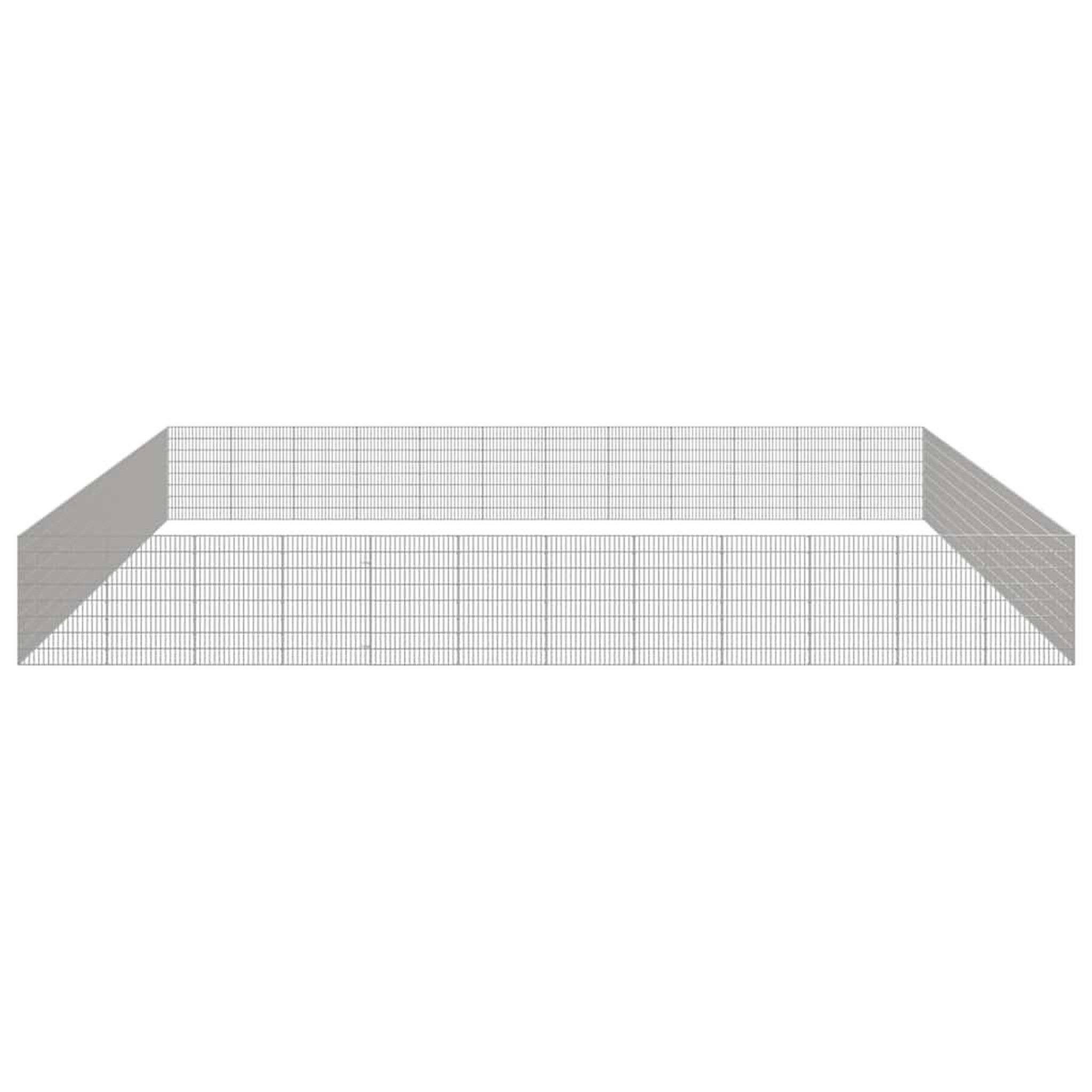 Voir la diapositive 4 : VIDAXL Enclos pour animaux en liberte 48panneaux 54x80cm fer galvanise