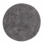 Paris Prix Tapis Rond de Salle de Bain  Valle  60cm Gris Foncé
