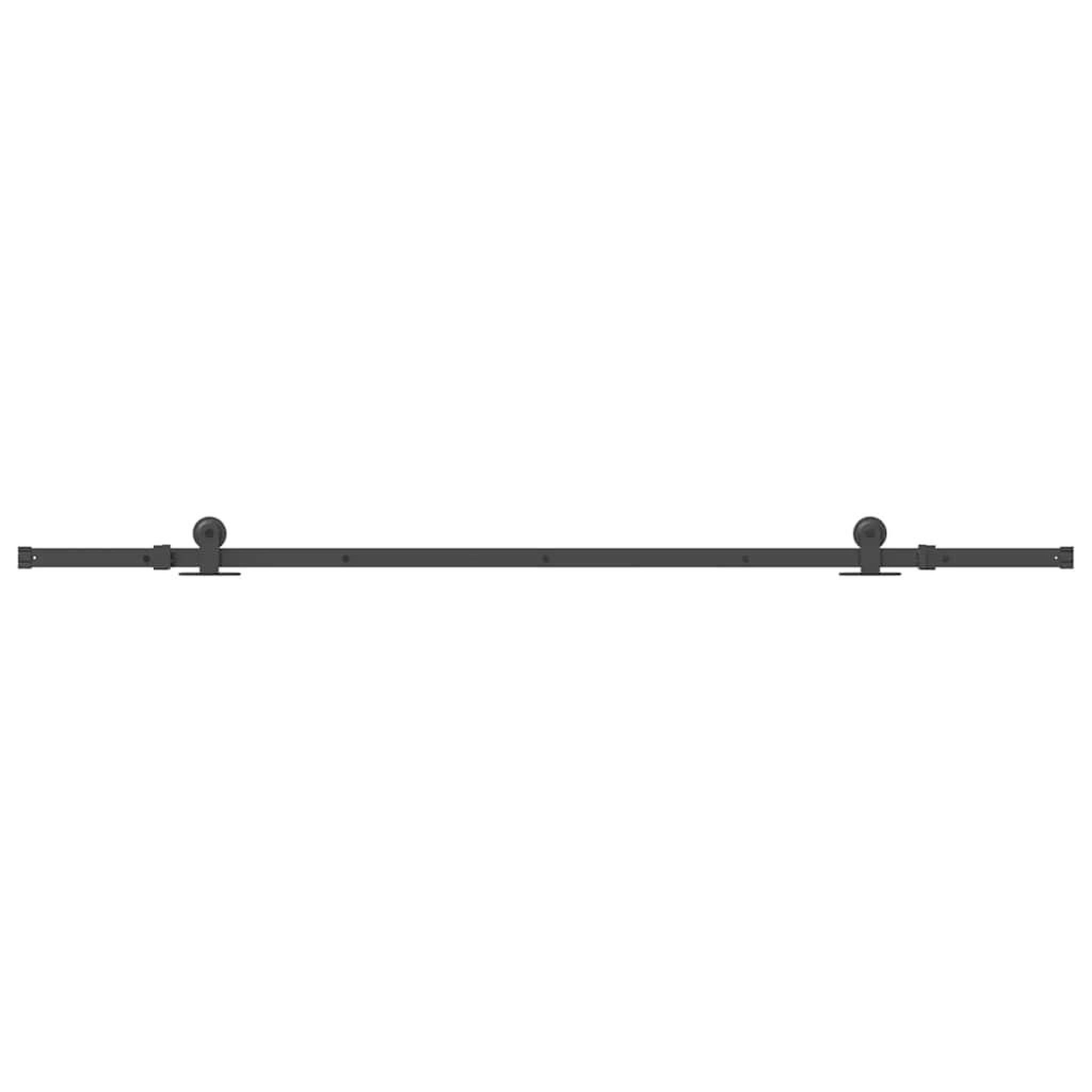 Voir la diapositive 4 : VIDAXL Kit de quincaillerie de porte coulissante 213,5 cm acier noir