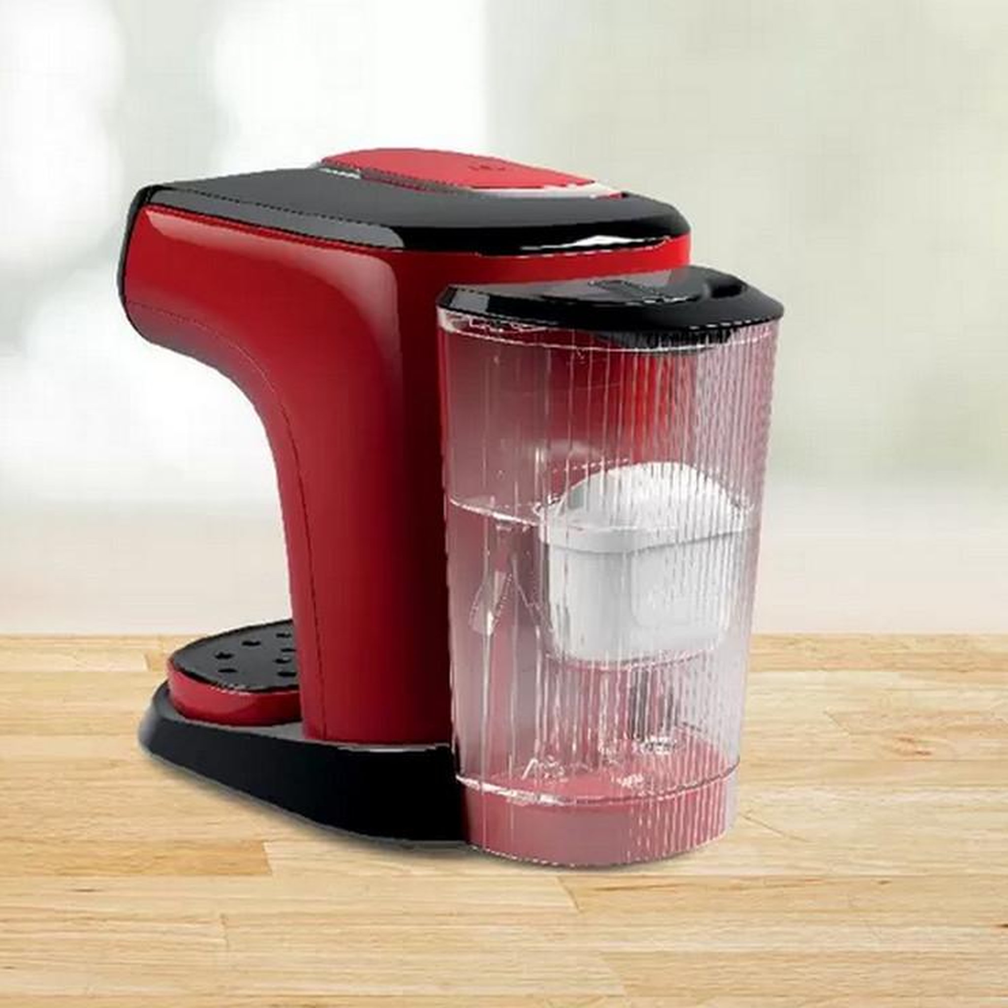 Voir la diapositive 4 : BOSCH Cafetière à dosettes 3.3bars 1300w rouge - tas6503