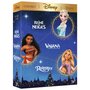 Coffret DVD Vaiana la Légende du bout du monde, La reine des neiges, Raiponce