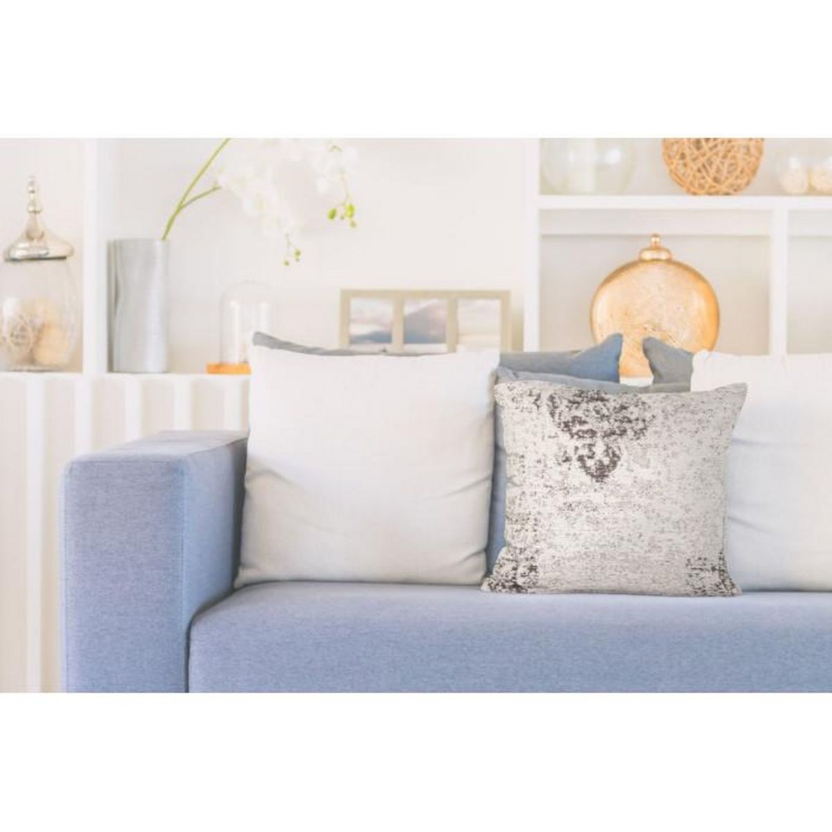 Paris Prix Coussin Déco  Nostalgia  45x45cm Anthracite