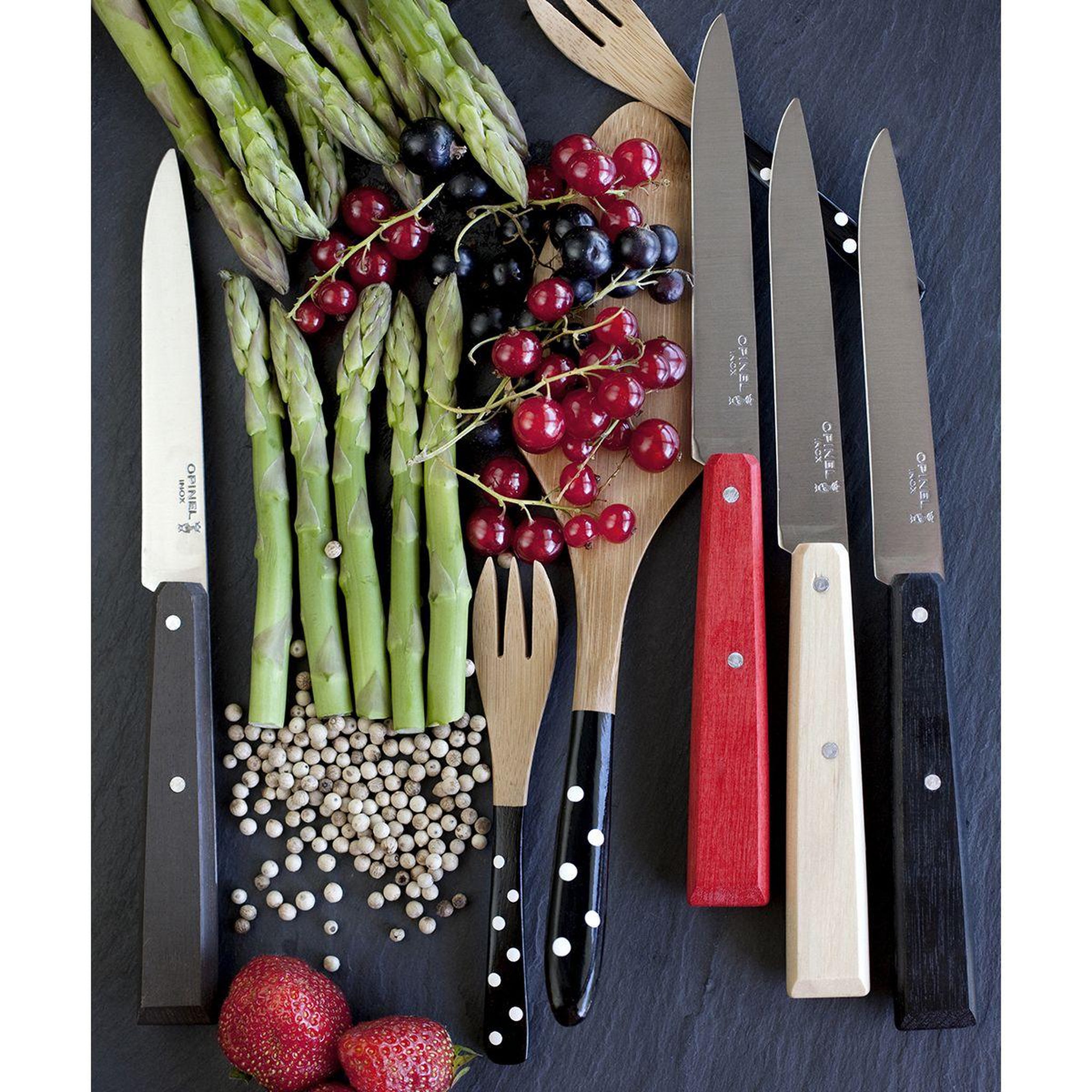 Voir la diapositive 3 : Opinel Set de couteaux Bon appétit Loft 4 couteaux de table