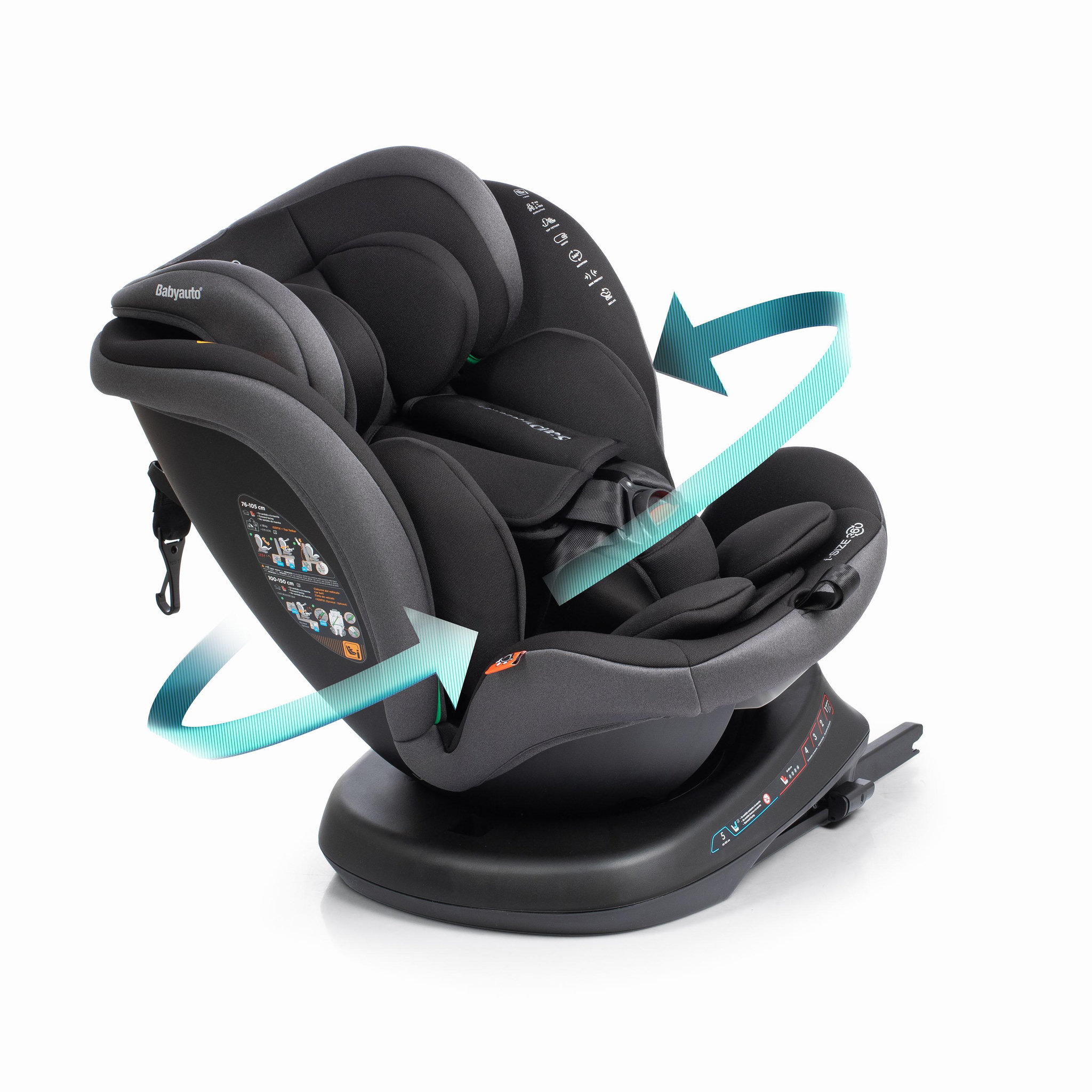 Voir la diapositive 2 : BABYAUTO Siège auto rodia ifix top tether 40-150 cm